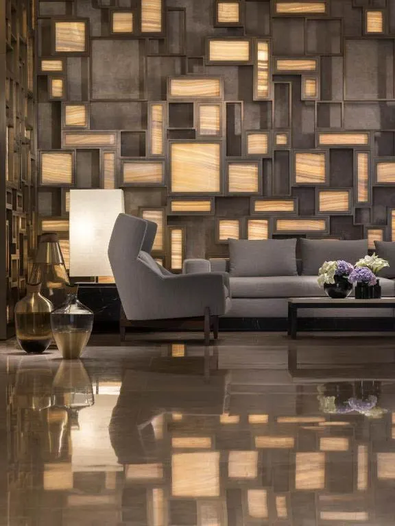 Warm architectural lighting in a contemporary interior