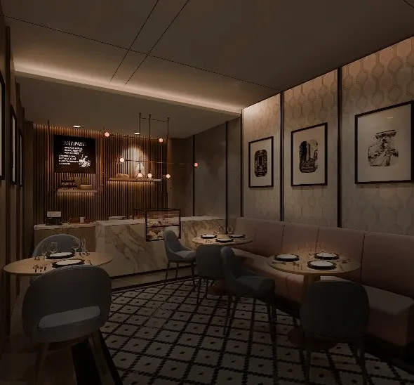Hospitality dining space